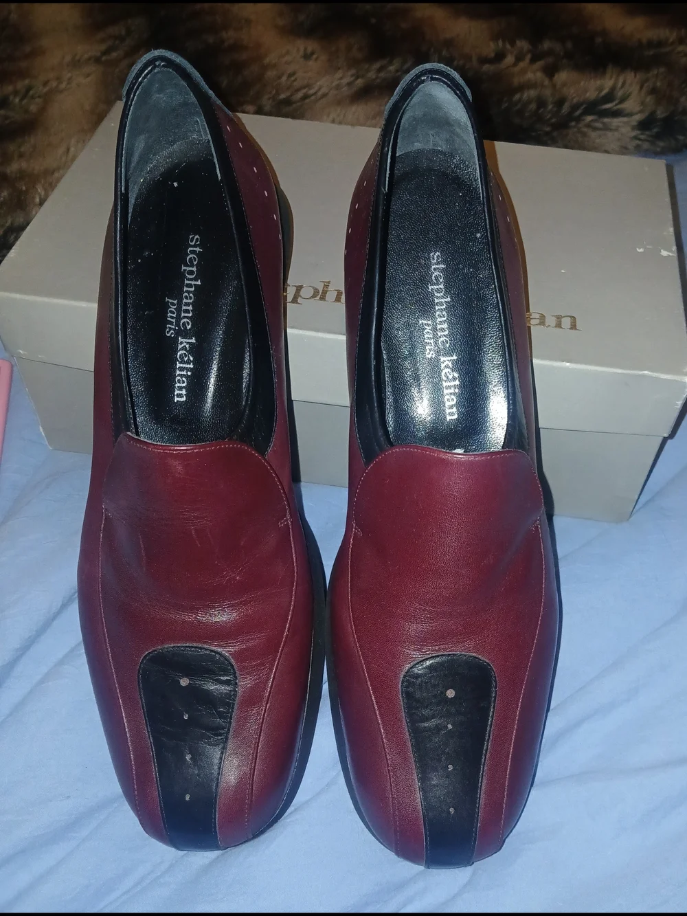 Vintage 90's Womens Stephane Kellien Slip-On Leather Loafers